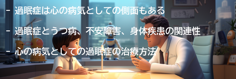 心の病気としての過眠症の関連性の要点まとめ