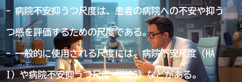 病院不安抑うつ尺度の種類と特徴の要点まとめ