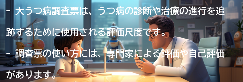 大うつ病調査票の使い方と注意点の要点まとめ