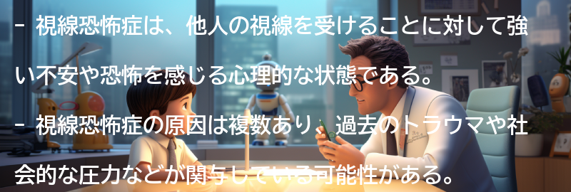 視線恐怖症とは何か？の要点まとめ