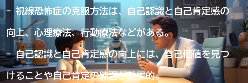 視線恐怖症の克服方法とは？の要点まとめ