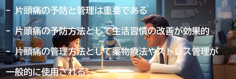 片頭痛の予防と管理の要点まとめ