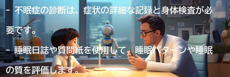 不眠症の診断方法の要点まとめ