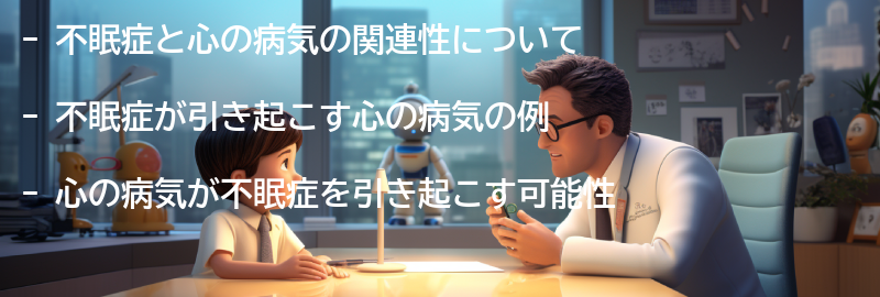 不眠症と関連する心の病気の要点まとめ