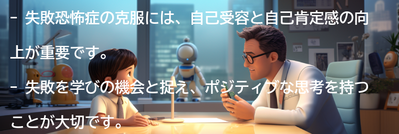 失敗恐怖症を克服するための実践的なアドバイスの要点まとめ
