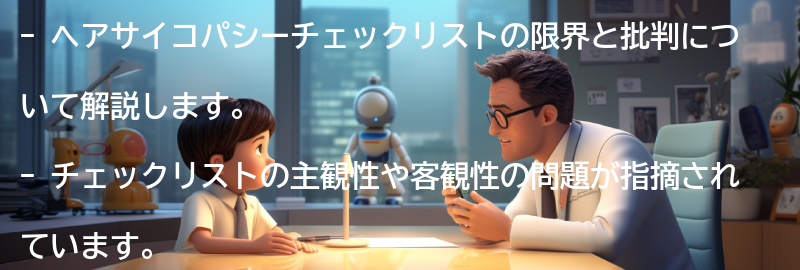 ヘアサイコパシーチェックリストの限界と批判の要点まとめ