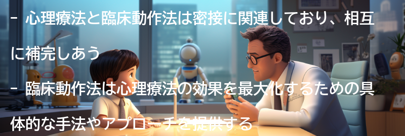 心理療法と臨床動作法の関係性の要点まとめ