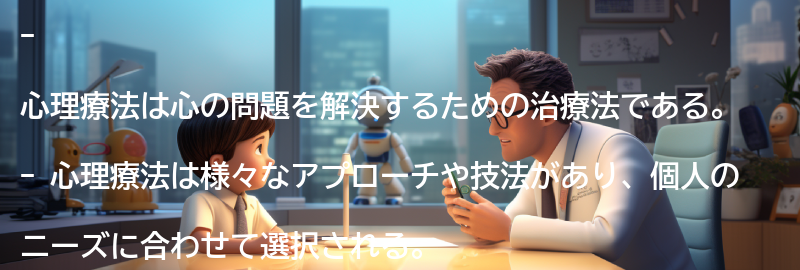 心理療法の概要の要点まとめ