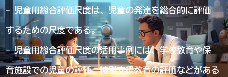 児童用総合評価尺度の活用事例の要点まとめ