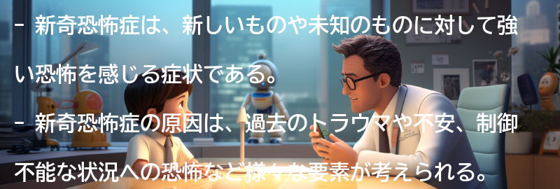 新奇恐怖症とは何か？の要点まとめ