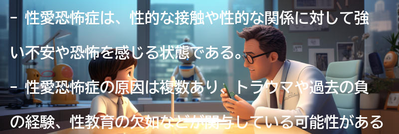 性愛恐怖症の原因とリスク要因の要点まとめ