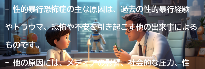 性的暴行恐怖症の主な原因は何ですか？の要点まとめ
