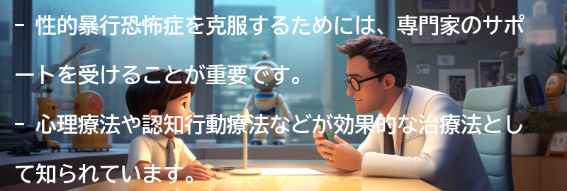 性的暴行恐怖症を克服するための方法とは？の要点まとめ