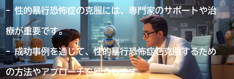 性的暴行恐怖症の克服に向けた成功事例の紹介の要点まとめ