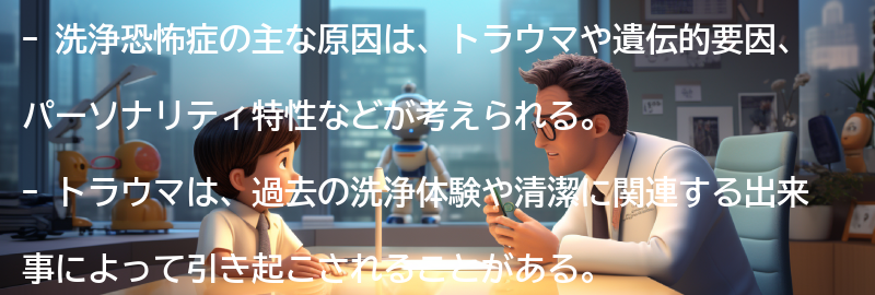 洗浄恐怖症の主な原因の要点まとめ