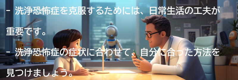 洗浄恐怖症を克服するための日常生活の工夫の要点まとめ