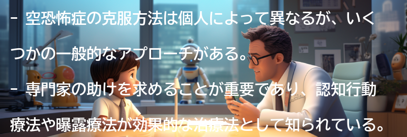 空恐怖症の克服方法とは？の要点まとめ