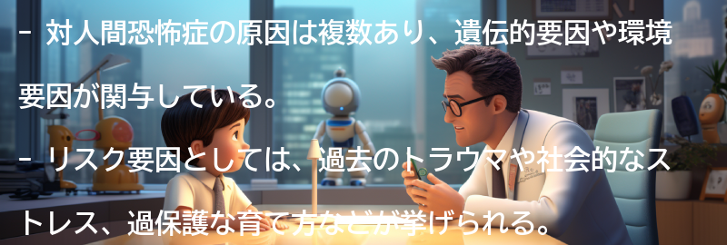 対人間恐怖症の原因とリスク要因の要点まとめ