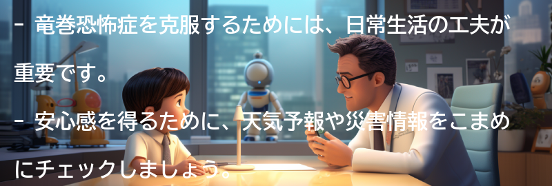 竜巻恐怖症を克服するための日常生活の工夫の要点まとめ