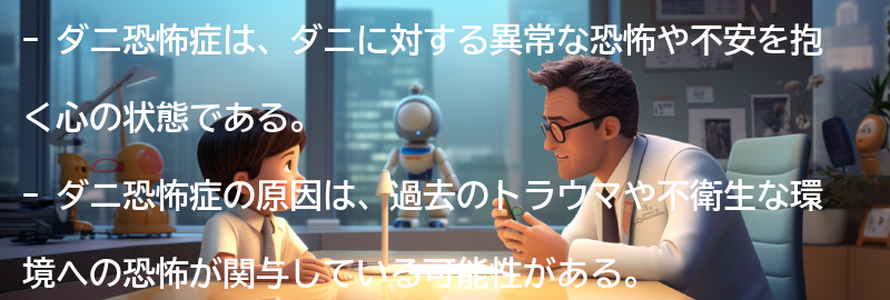 ダニ恐怖症とは何か？の要点まとめ