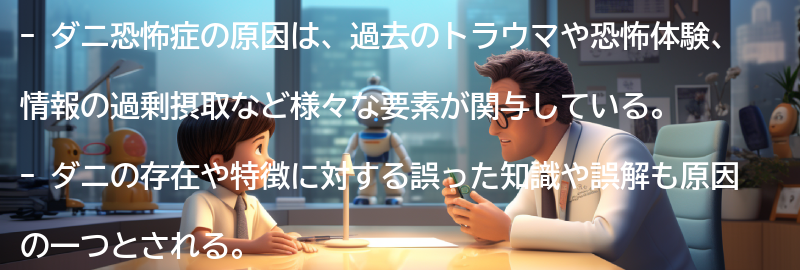 ダニ恐怖症の原因とは？の要点まとめ