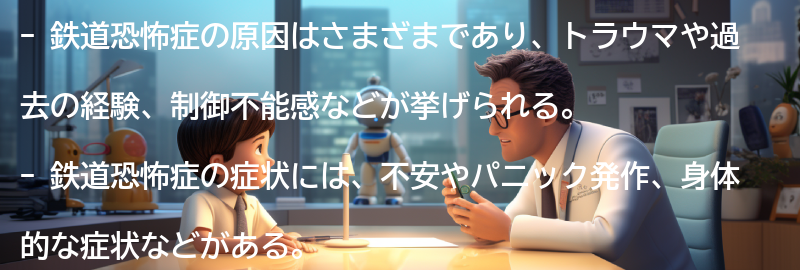 鉄道恐怖症の原因とは?の要点まとめ