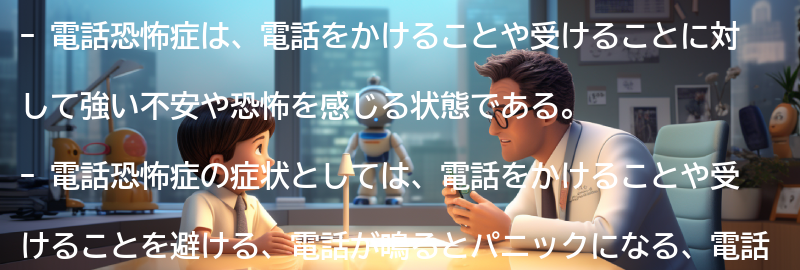 電話恐怖症の症状と特徴の要点まとめ