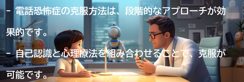 電話恐怖症の克服方法の要点まとめ