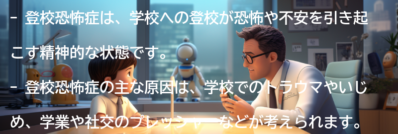 登校恐怖症とは何か？の要点まとめ