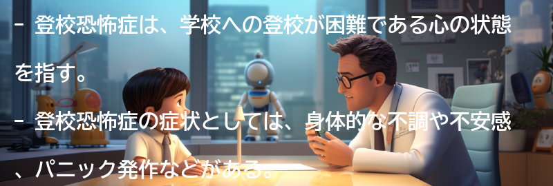 登校恐怖症の症状と特徴の要点まとめ