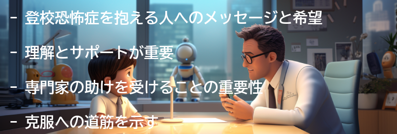 登校恐怖症を抱える人へのメッセージと希望の要点まとめ