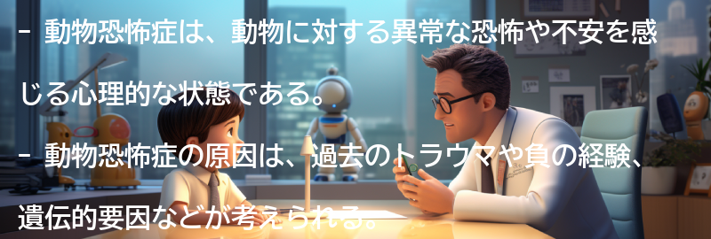 動物恐怖症とは何か？の要点まとめ
