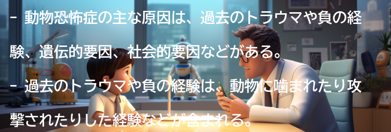 動物恐怖症の主な原因の要点まとめ