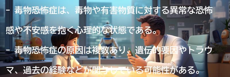 毒物恐怖症とは何か？の要点まとめ