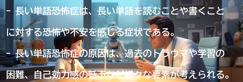 長い単語恐怖症の周囲への理解とサポートの要点まとめ