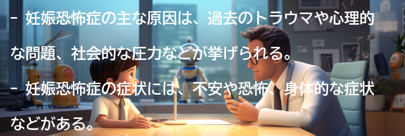 妊娠恐怖症の主な原因は何ですか?の要点まとめ
