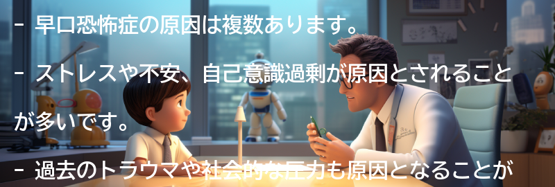 早口恐怖症の原因は何か?の要点まとめ