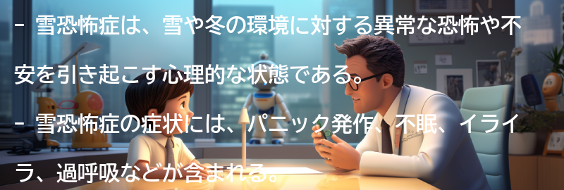 雪恐怖症の症状と特徴の要点まとめ