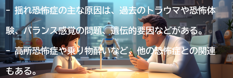 揺れ恐怖症の主な原因は何ですか?の要点まとめ